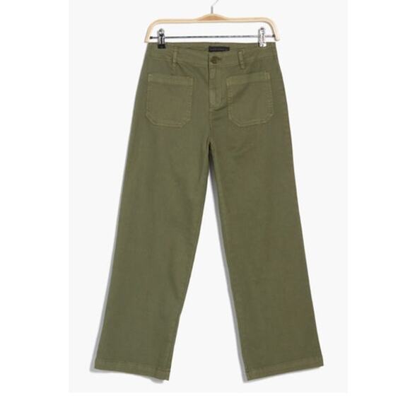 SANCTUARY Pants Size 28 NEW Supernova Crop Pant Olive Green Pockets - Picture 4 of 6